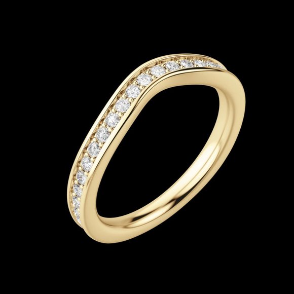 Iris Bold Wedding Band - Picture 9 of 9